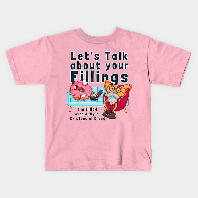 Donut Fillings Kids T-Shirt by GiveMeThatPencil